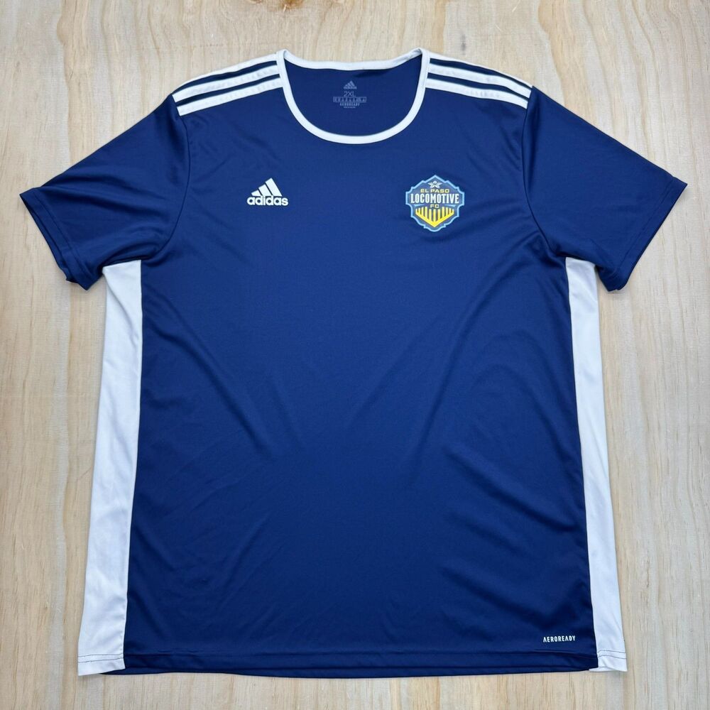USED 2XL El Paso Locomotive FC Adidas Climalite Entrada Jersey
